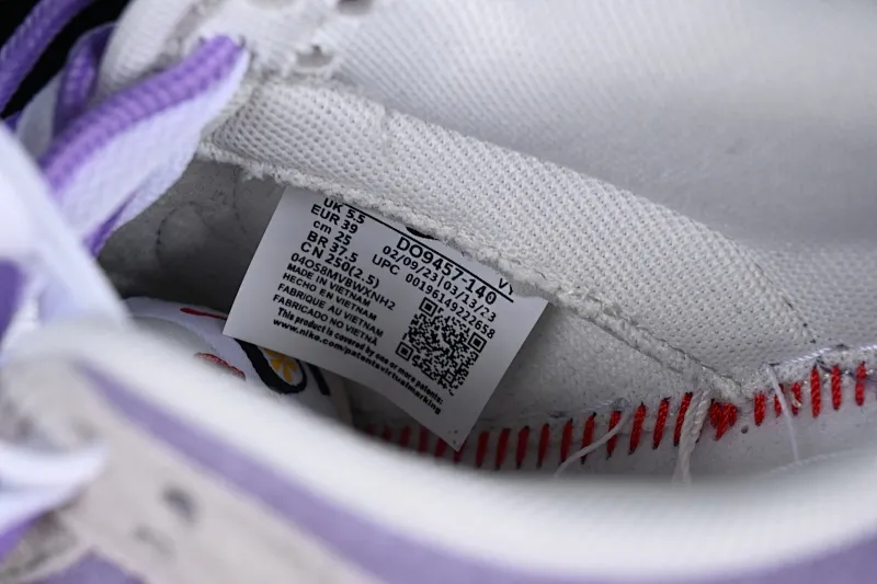 All categories Nk SB Dunk series Nk SB Dunk Low low-top sneakers Nk SB Dunk Low "85" Violet double hook SB low-top sports and leisure sneakers DO9457-140
